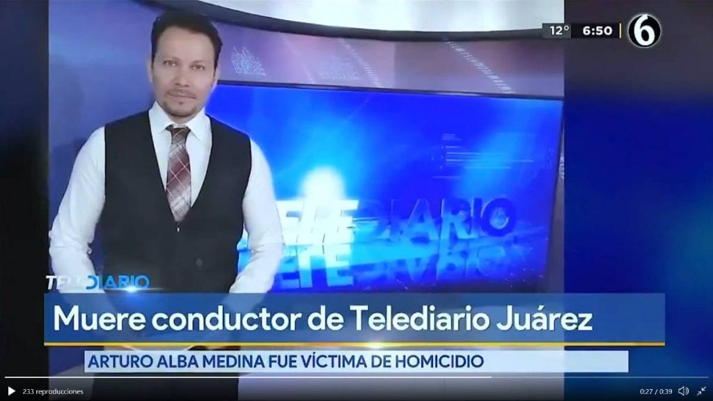 Periodista Arturo Alba, asesinado de 11 balazos (video)