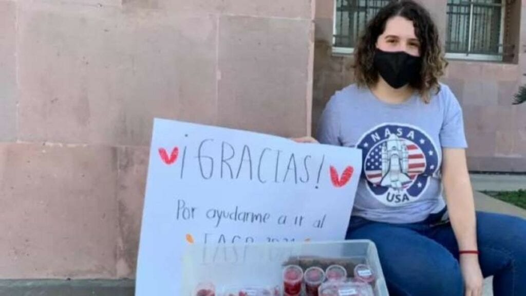 Anna Laura Rodríguez, es una estudiante de Ingeniería en Mecatrónica originaria de Tamaulipas, que fue seleccionada para participar en un programa de cinco días en la NASA, pero para pagar su viaje necesita vender dulces.