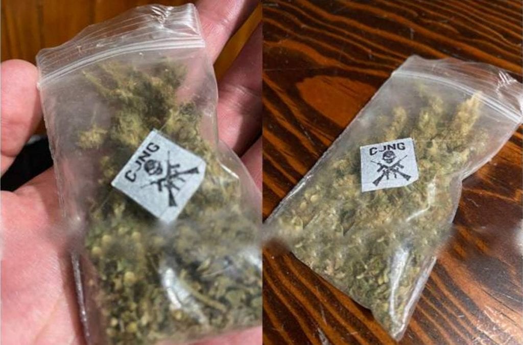 CJNG distribuye bolsas de marihuana con su logo
