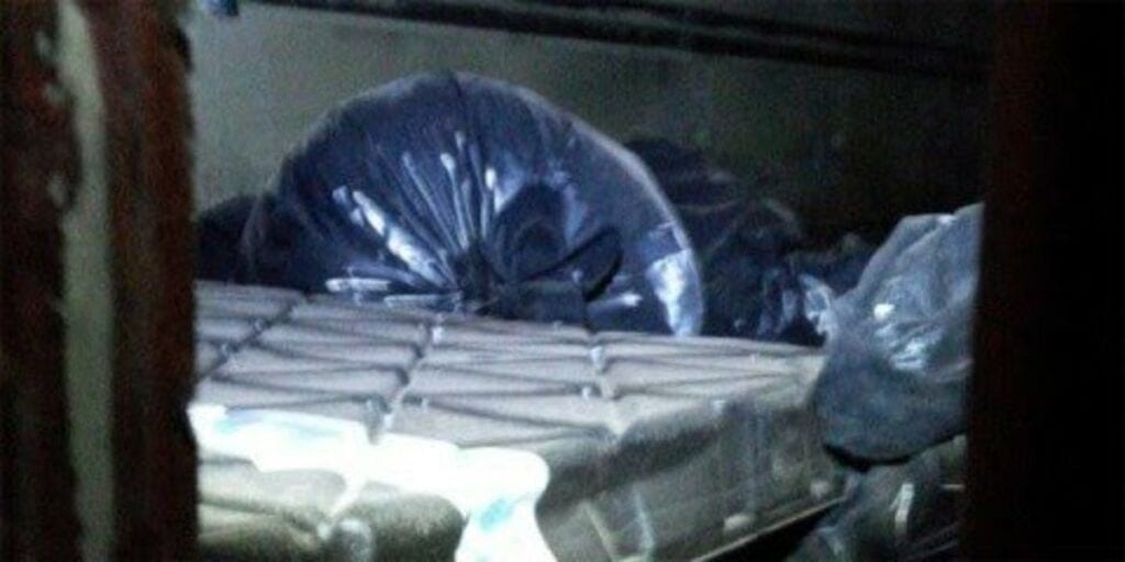 Personal de la empresa General Motors encontró restos humanos dentro de uno de los vagones del tren que provenía de Nuevo Laredo, Tamaulipas.