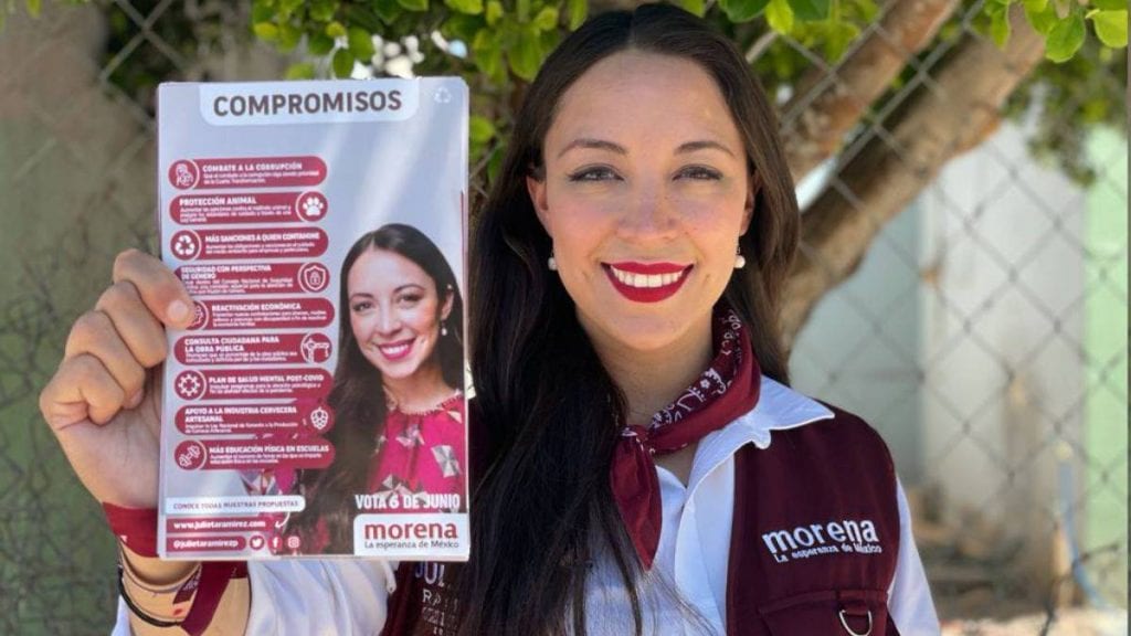 Julieta Ramírez, candidata a diputada en Baja California, afirma que habría continuidad con la 4T