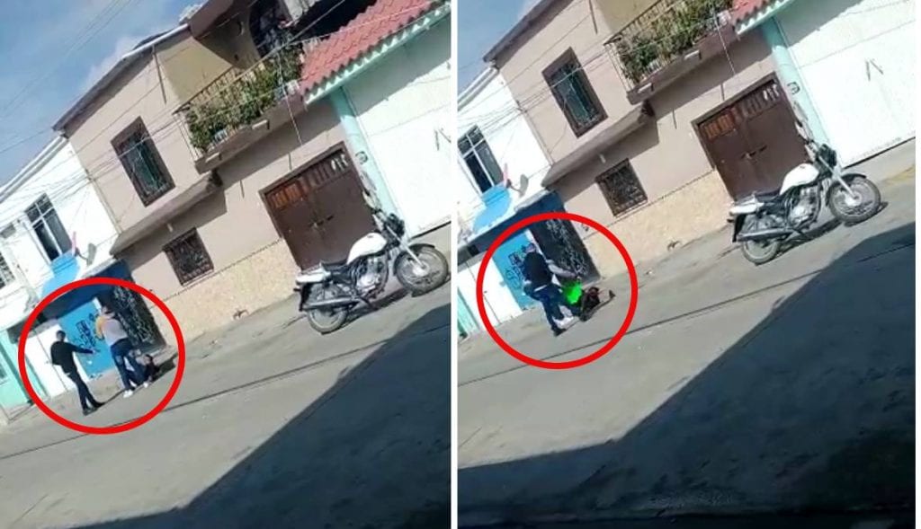 Video 2 motosicarios, con toda calma, ejecutan a un hombre y le dejan cartulina