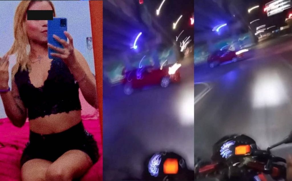 Video mujer en moto graba el instante en el que choca y muere