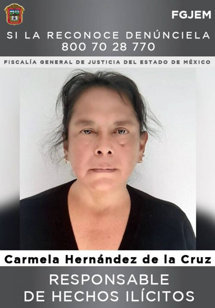 La Fiscalía General de Justicia del Estado de México (FGJEM) obtuvo una condena de tres años de cárcel para una partera identificada como Carmela Hernández de la Cruz, presunta cómplice de los “ Monstruos de Ecatepec