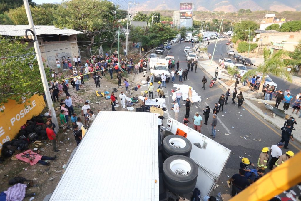 Al menos 49 migrantes murieron en Chiapas.