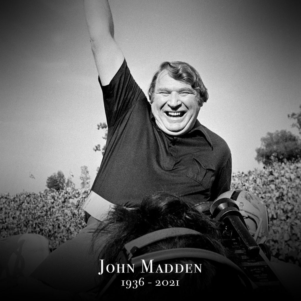 John Madden murió a los 85 años de edad.