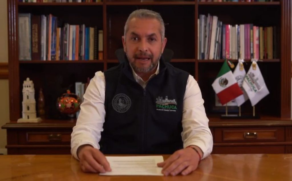 Sergio Baños Rubio, Alcalde de Pachuca, anunció nuevas medidas para evitar contagios.