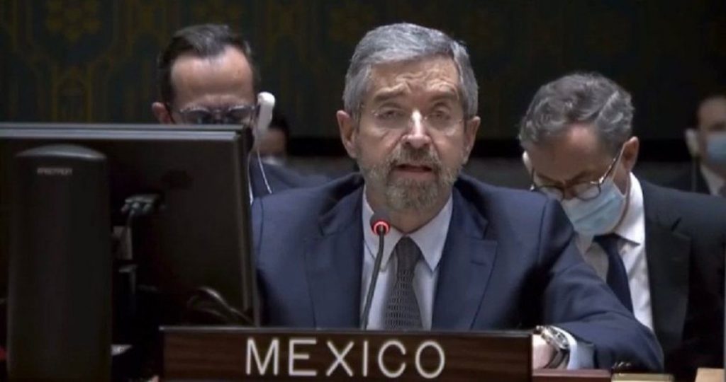 Juan Ramón de la Fuente pidió a Rusia, en nombre de México en la ONU, no atacar plantas nucleares.