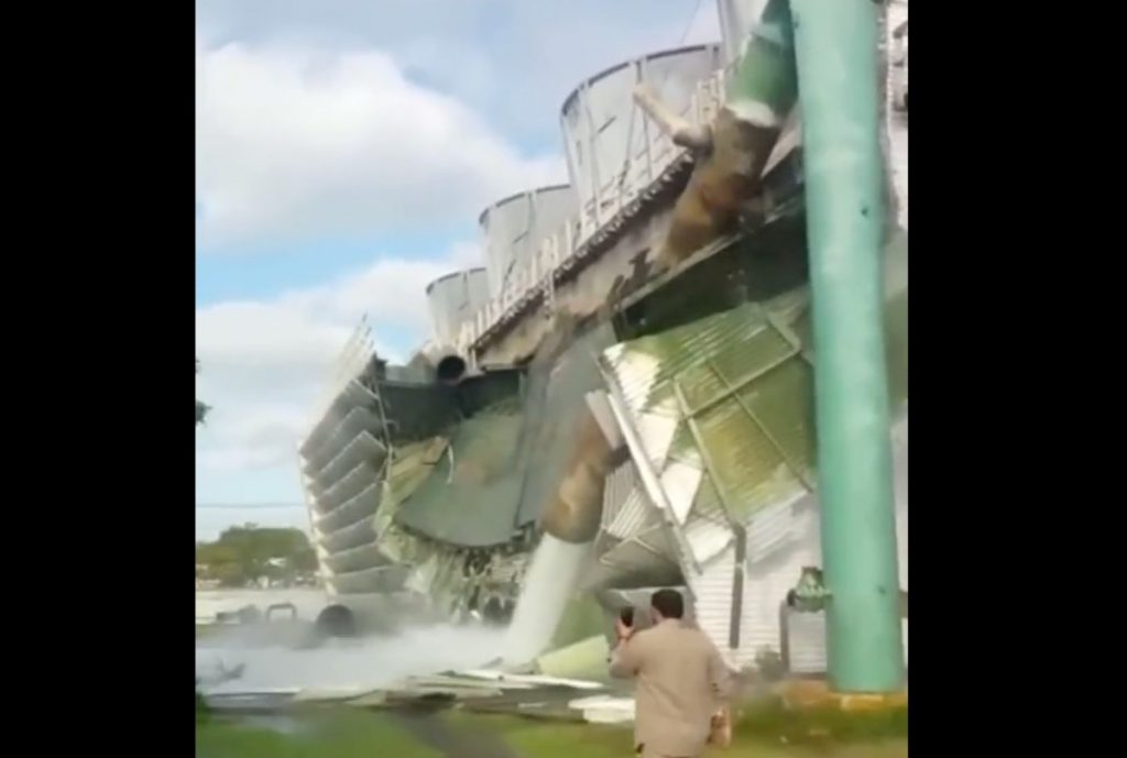 Accidente en planta de CFE en Mérida.