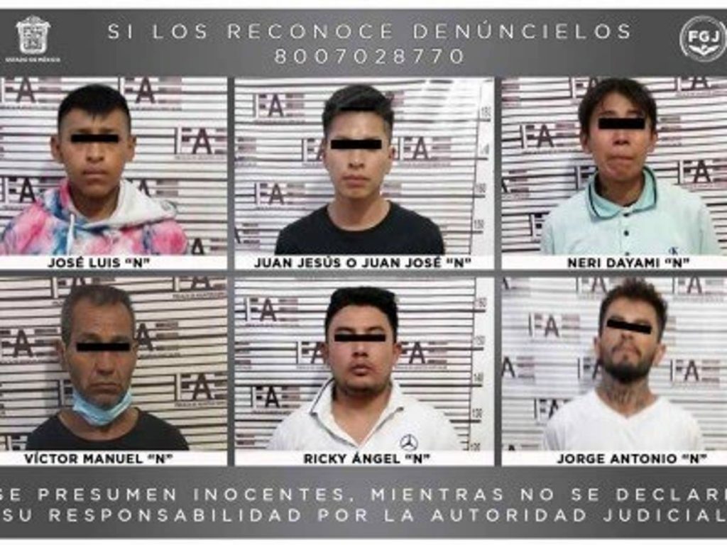 La FGJEM logró la detención en flagrancia de ocho presuntos narcomenudistas de la banda de los Rikis.