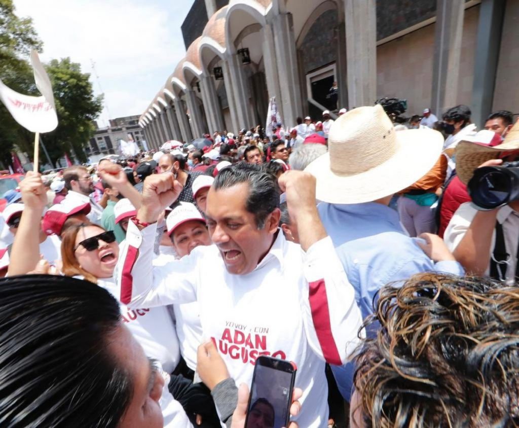 El presidente de la Cámara de Diputados usa camiseta en favor de Adán Augusto López rumbo al 2024