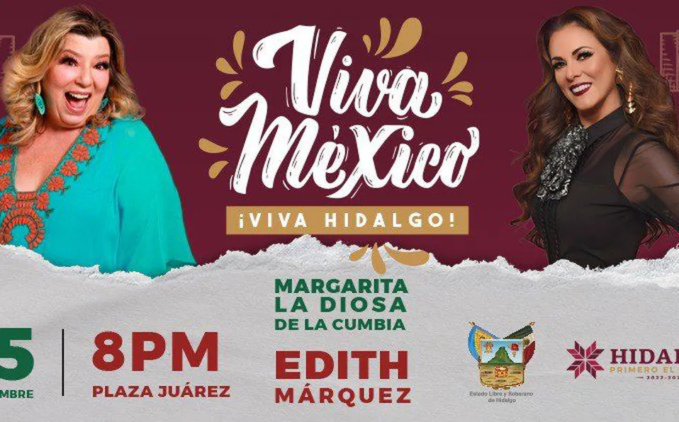 ¿Cómo serán los conciertos de Edith Márquez y Margarita la diosa de la Cumbia en Pachuca?