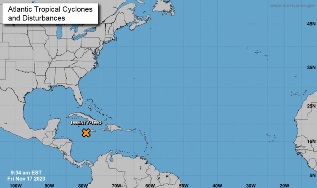 Se forma nueva depresión tropical en el Caribe