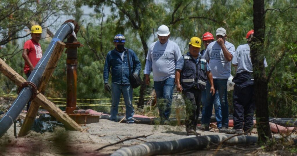 3 de agosto del 2022, el ingreso súbito de agua a un pozo de carbón artesanal ubicado en el predio ‘El Pinabete’, Villa de Agujita, municipio de Sabinas.